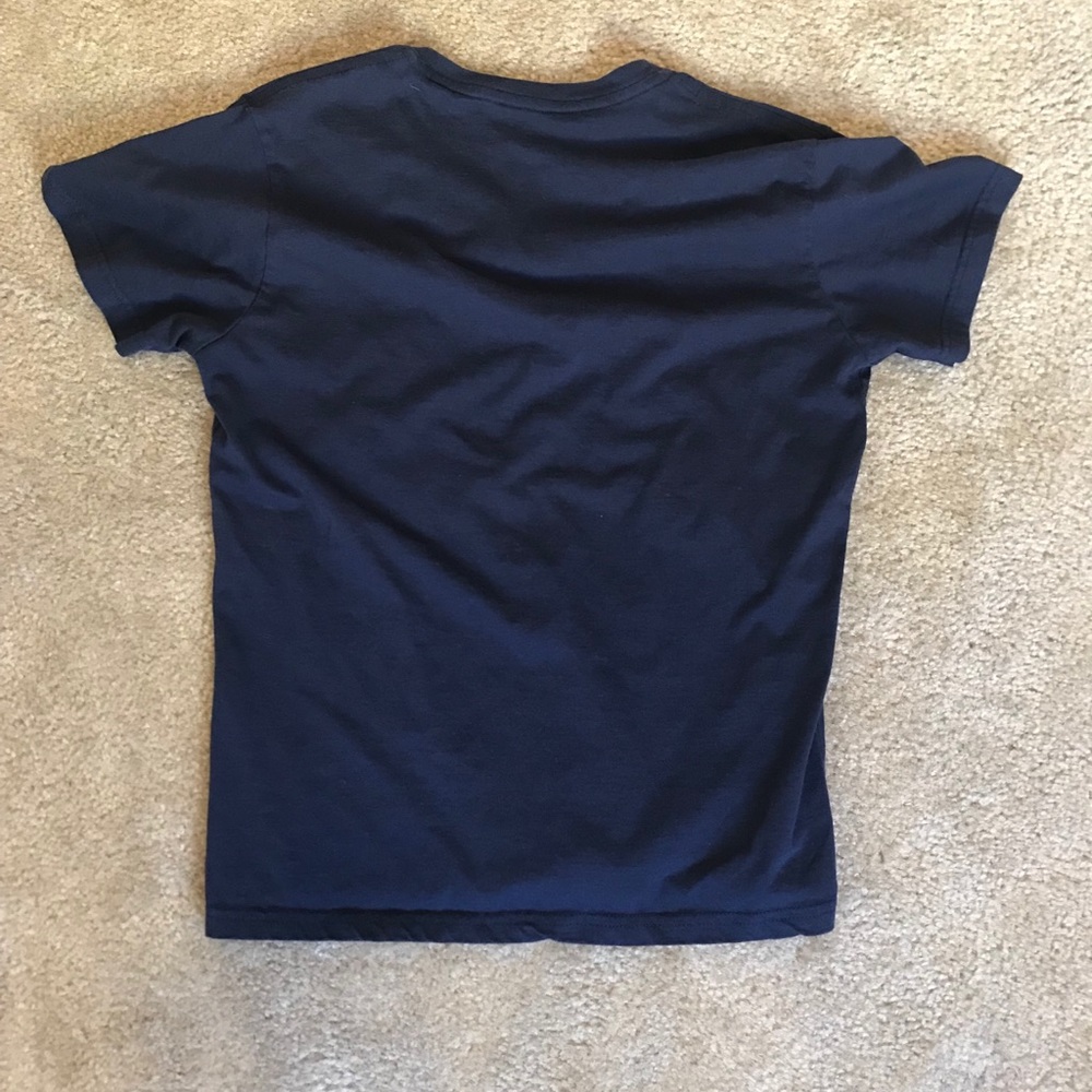 Ralph Lauren Navy Blue V-Neck Tee Shirt - Picture 3 of 3